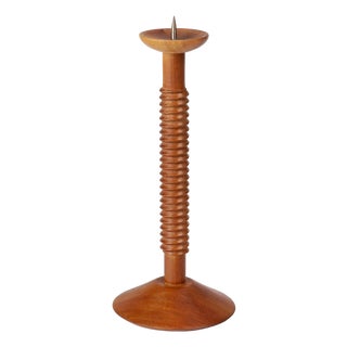 Wooden Candlestick by Antonín Hepnar, 1990s For Sale