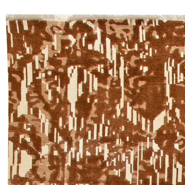 Early 21st Century Contemporary Abstract Luria Hand Knotted Wool Rug by Doris Leslie Blau For Sale - Image 5 of 6