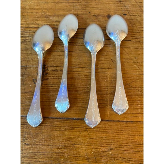 Traditional Late 20th Century Reed & Barton the Plaza New York Demitasse Spoons- Set of 4 For Sale - Image 3 of 8