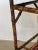 19Th. C. Tortoiseshell Bamboo Table With Red Tooled Leather Top For Sale - Image 11 of 11