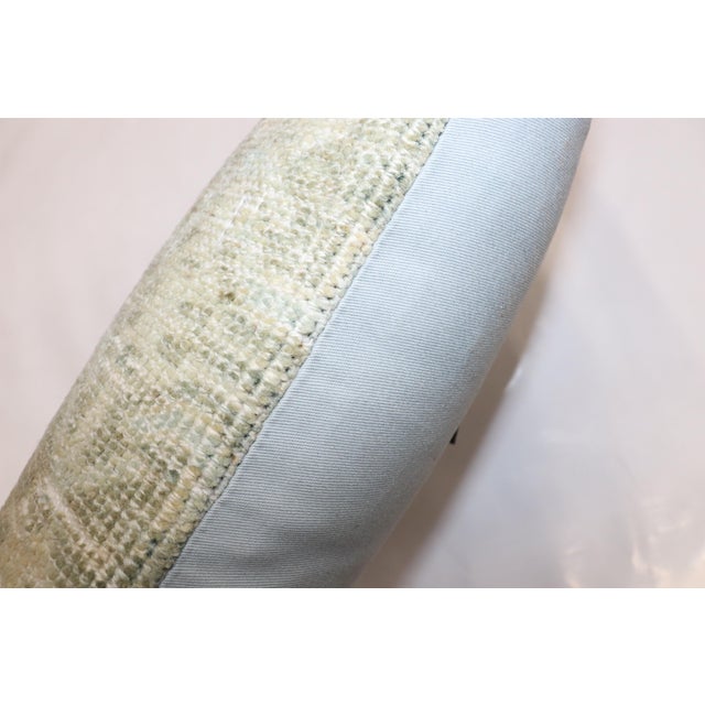 Zabihi Collection Persian Malayer Green Rug Pillow For Sale - Image 4 of 4