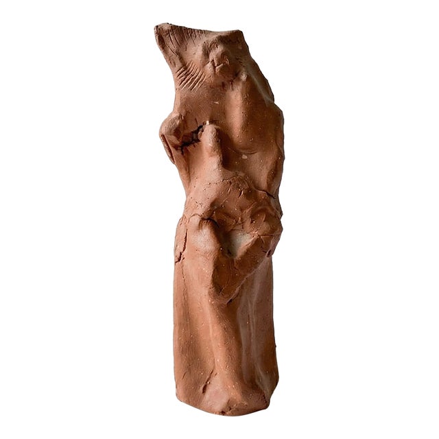 1970s John Tuska Clay Abstract Female Figure Sculpture For Sale