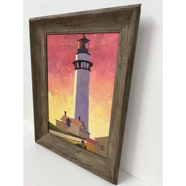 Contemporary Painting of a Lighthouse For Sale In New York - Image 6 of 12