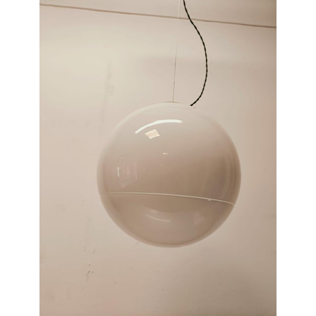 Murano Globe Sphere Suspension with Brass Frame, 1950s For Sale - Image 15 of 16