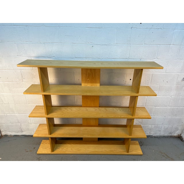 Mid-Century Style Modern Open Shelving Bookcase For Sale - Image 4 of 10