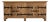 Brutalist Oak Buffet With Iron Hardware For Sale