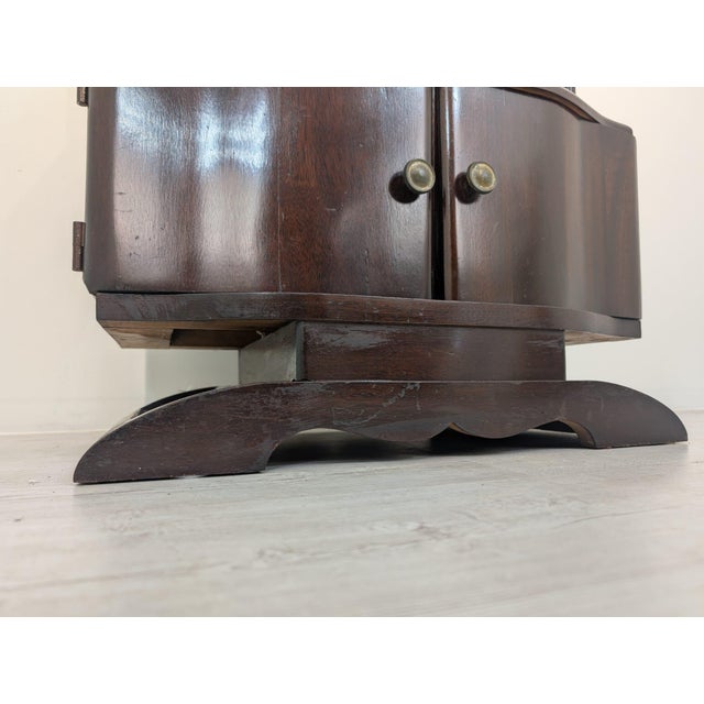 Art Deco Oak and Marble Sideboard Stylish Art Deco marble and oak sideboard. The solid oak construction and beautiful...