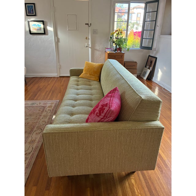 Mid-Century Modern Brand New Custom Mid-Century Modern Couch For Sale - Image 3 of 4