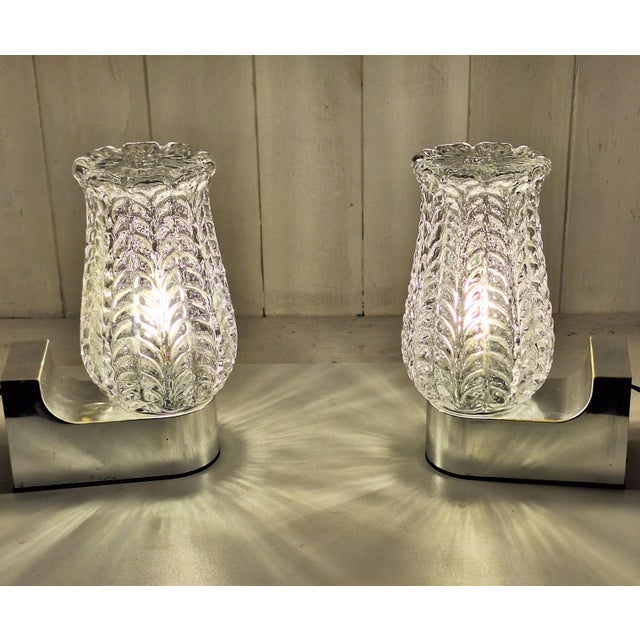 Silver Vintage Wall Lamps by Böhmer Leuchten, 1970s, Set of 2 For Sale - Image 8 of 8