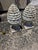 Sculpture Materials Pair of Vintage Weathered Pinecone Garden Finials For Sale - Image 7 of 11
