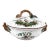 Vintage French Lallier Moustiers Faience Lidded Bowl With Branch Handles For Sale