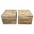 Pair of Italian Specimen Travertino Oniciato (Onyx Travertine) Cube Side Tables, Style of Romeo Rega This pair of Italian...