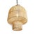 Mid-Century Modern Small Raw Wicker Pendant For Sale - Image 3 of 7