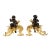 Louis XV Style Firewood Cabinets in Gilded and Patinated Bronze, Set of 2 For Sale - Image 6 of 6