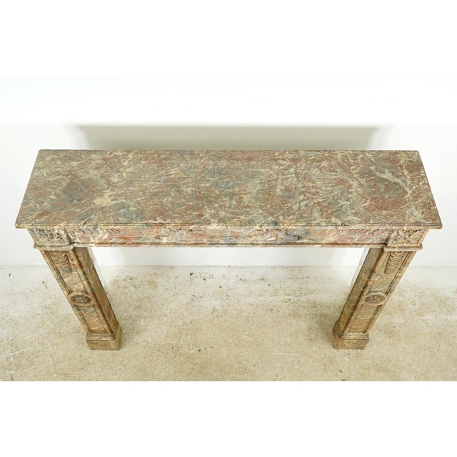 Waldorf Astoria French Regency Marble Fireplace Mantel For Sale - Image 15 of 16