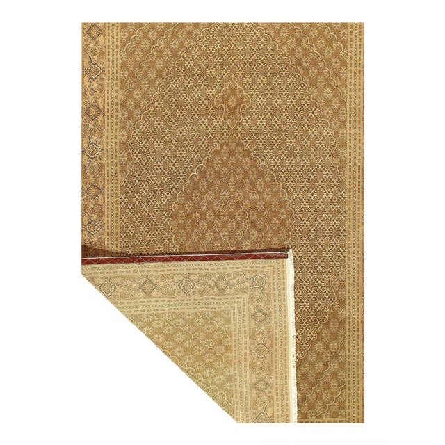 2020s Fine Hand Knotted Persian Silk & Wool Tabriz For Sale - Image 4 of 12