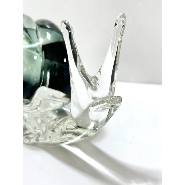 Handblown Glass Snail Sculpture – Murano Mid Century Art Glass For Sale - Image 10 of 12