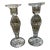 Antique Finely Cut Crystal Candlesticks a Pair For Sale