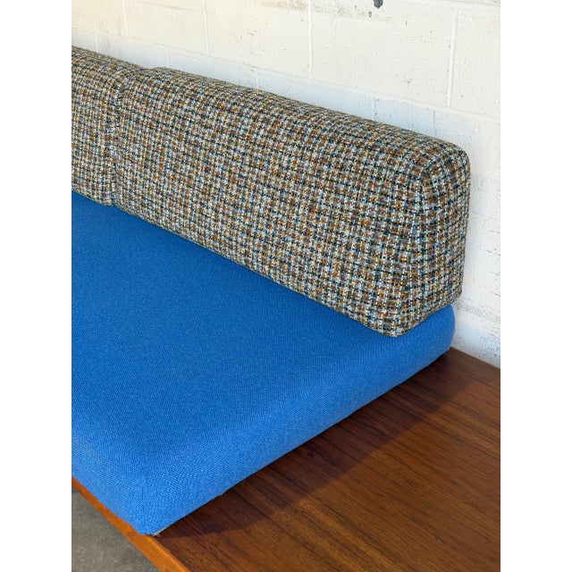 Walnut Sofa Daybed With Integrated Side Table Danish Mid-Century Modern 1960s For Sale - Image 4 of 15