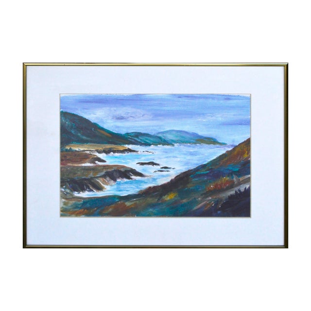 1980s Vintage Big Sur Landscape -- Rocky Point For Sale - Image 5 of 5