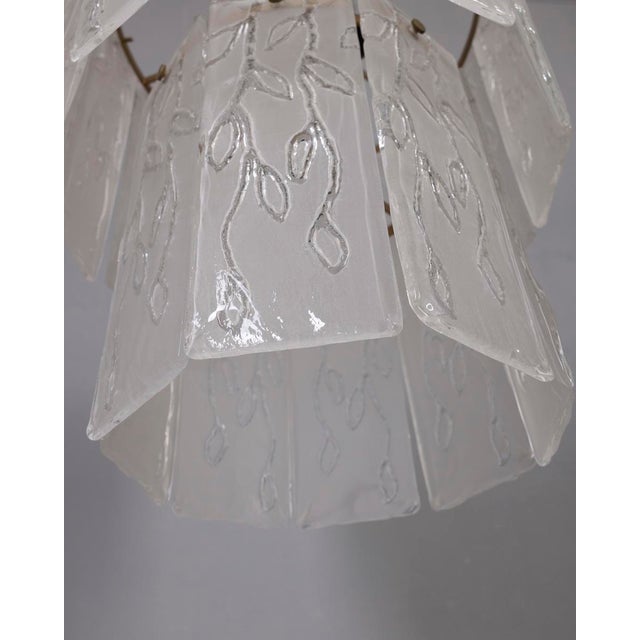 Gold Vintage Italian Murano Glass Chandelier, 1960s For Sale - Image 8 of 11