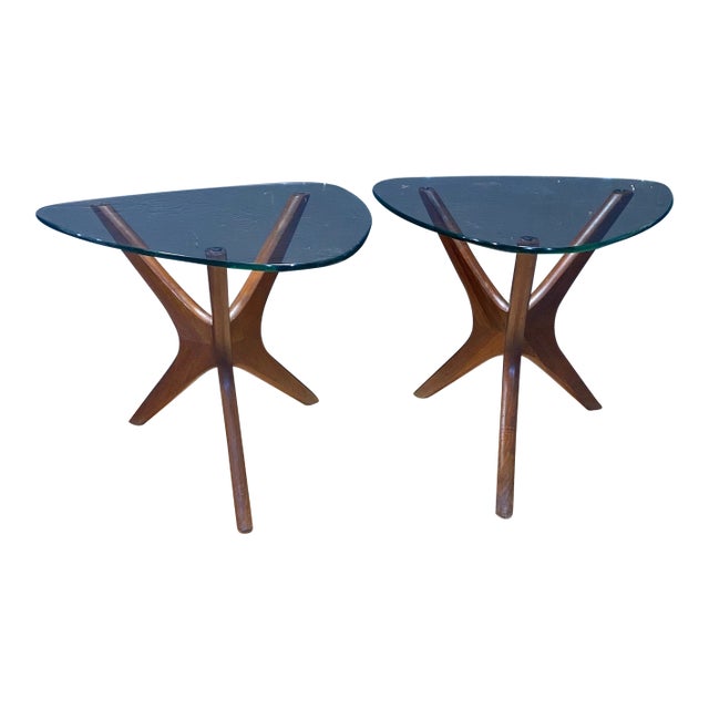 1960s A Pair of "Jacks" Tables Attributed to Adrian Pearsall for Craft Associates For Sale