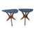 1960s A Pair of "Jacks" Tables Attributed to Adrian Pearsall for Craft Associates For Sale