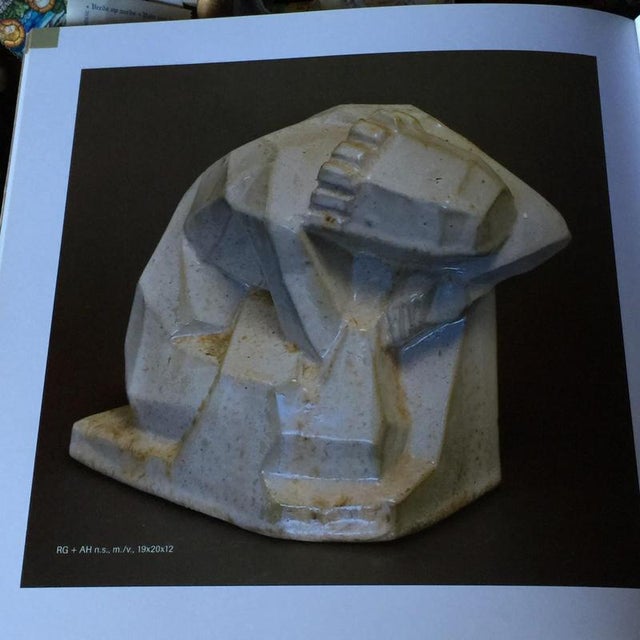 Art Deco Cubist Woman Sculpture by Angelo Hecq & Roger Guerin, 1925 For Sale - Image 9 of 11