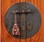 Wood Large Qing Dynasty Oak Wood Compound Cabinet With Brass Medallions For Sale - Image 7 of 8