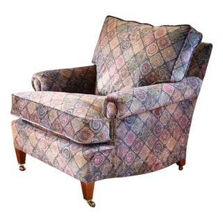 Vintage Chair with Cushion Back from George Smith, 2010s For Sale