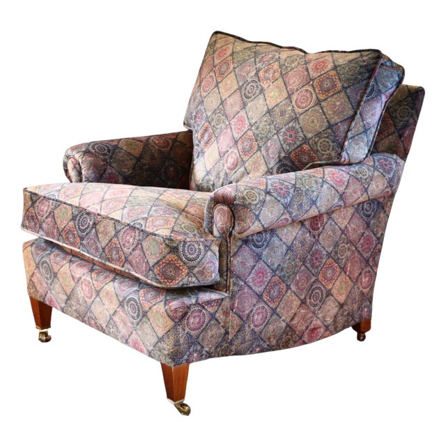 Vintage Chair with Cushion Back from George Smith, 2010s For Sale