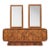 Mid Century Mosaic Brutalist Modern Walnut Dresser by Tobago For Sale