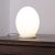 Small White Satin Murano Glass Table Lamp, Italy For Sale - Image 4 of 10