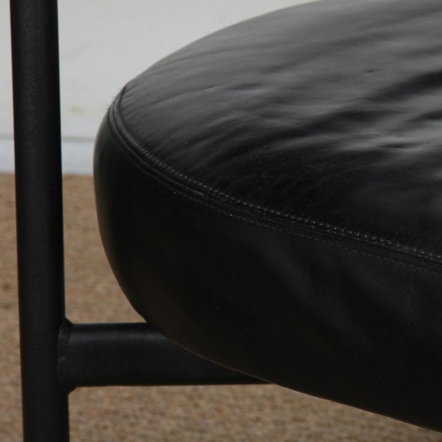 Two-Seater Leather Bench, 1980s For Sale - Image 4 of 8