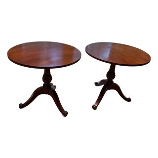Ethan Allen British Classics Lamp Table, 2 Pieces For Sale