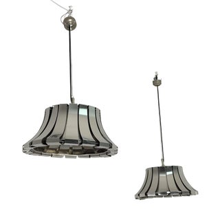 Steel Pendants by Elio Martinelli for Martinelli Luce, 1990s, Set of 2 For Sale