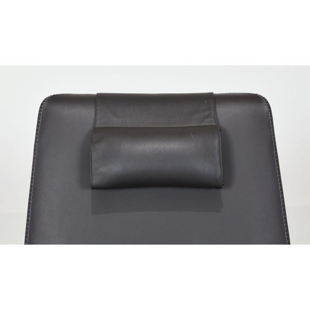 Antonio Citterio 'Febo Bergere' Maxalto. Leather Chair and Ottoman ...