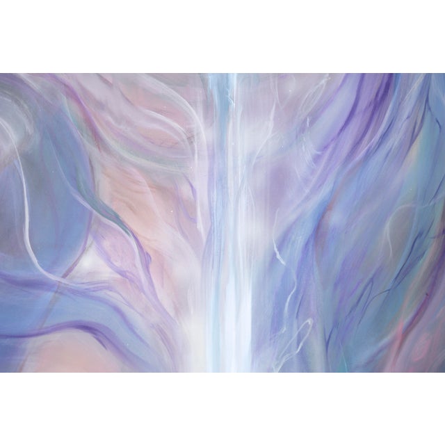 The Cosmic Dream - Visionary Figurative Nude Composition in Acrylic on Masonite Flowing and stylized figurative work by...