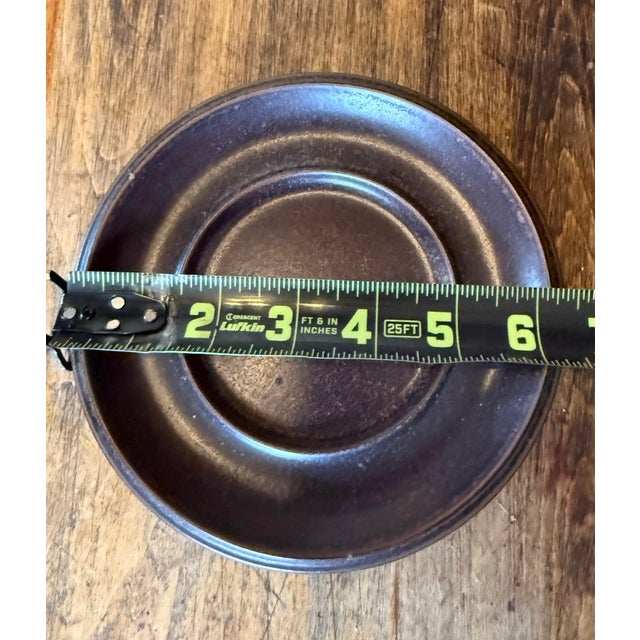 1950s Vintage Arabia Finland Ruska Stoneware Large Coffee Cup & Saucer Brown For Sale - Image 5 of 7