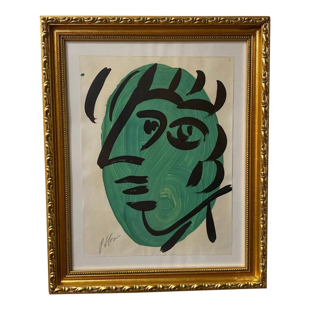 1970s Abstract Painting by Peter Keil, Framed For Sale