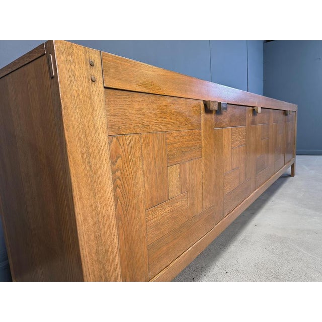 Contemporary Vintage Graphical Sideboard by Frans Defour for Defour, 1970s For Sale - Image 3 of 13