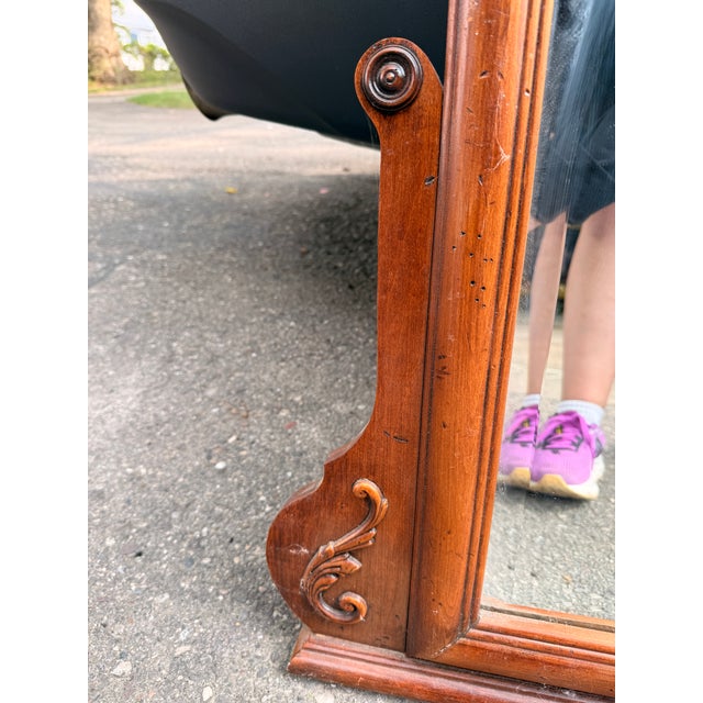 Victorian Vintage Dresser Mirror For Sale - Image 3 of 7