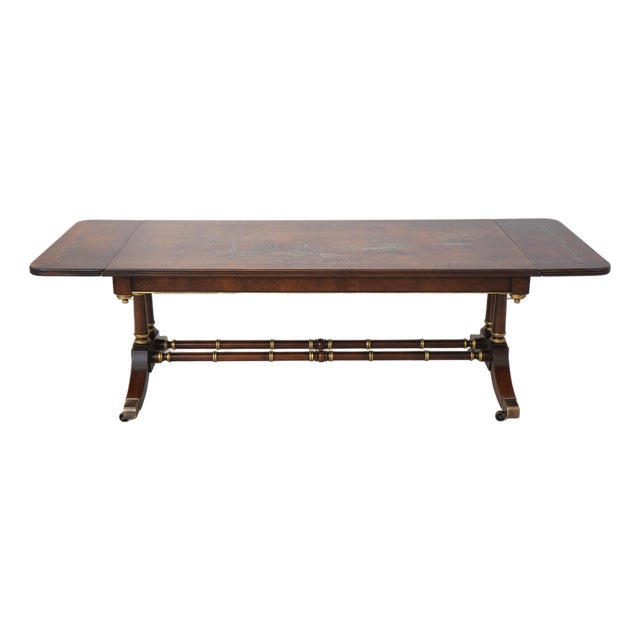 Hekman Chinoiserie Decorated Dropleaf Coffee Table For Sale