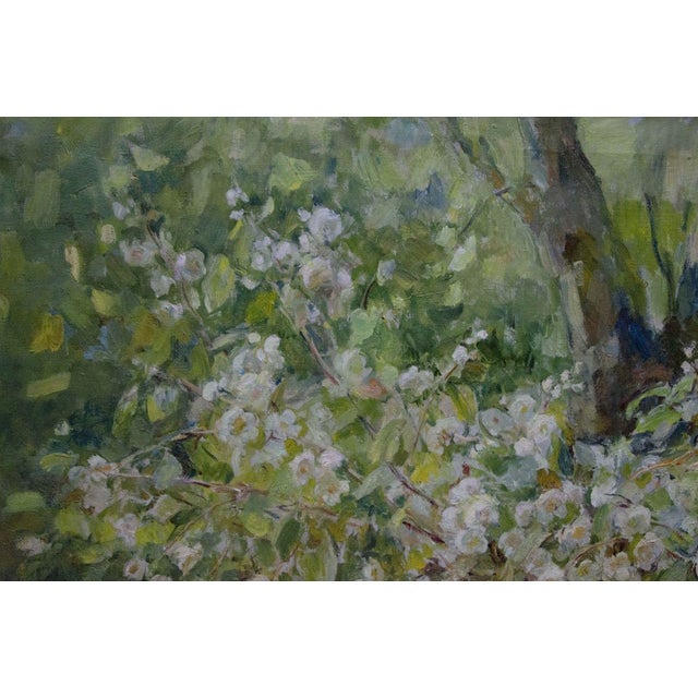 Impressionist 1990s Oil Painting Flowers Naumova Tamara Sergeevna For Sale - Image 3 of 11