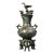 Archaistic Bronze Vase With Bird Finial & Calligraphy For Sale