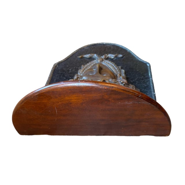 Pair of Bronze and Iron Versace-Style Medusa Corbel Shelves For Sale - Image 4 of 6