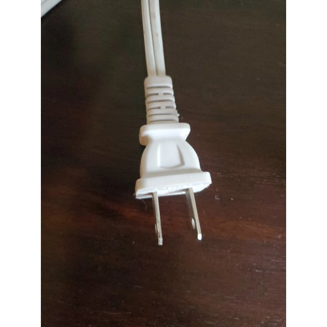 Ceramic Late 20th Century Asian Style Cream Elephant Table Lamp With Shade For Sale - Image 7 of 7