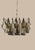 Murano Italian Poliedri Chandelier, 56 Hand-Blown Clear & Smoked Glass Elements, Brass Frame, 1970s Style For Sale - Image 4 of 4