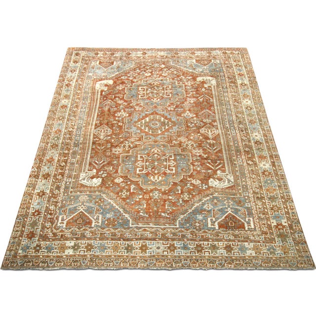 1940s Persian Shiraz Rug For Sale In Los Angeles - Image 6 of 6