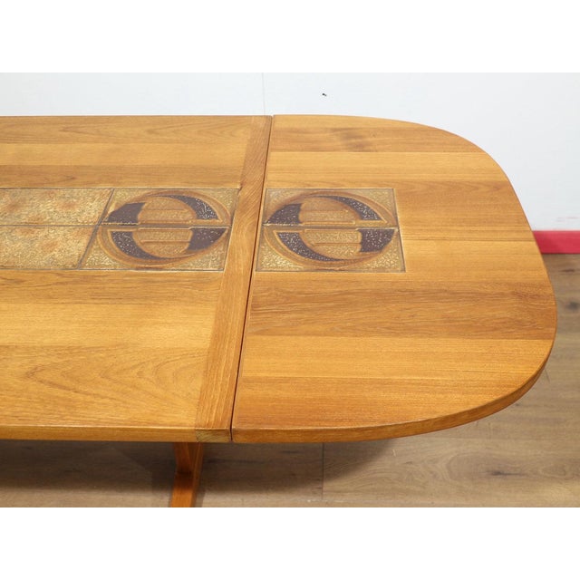Mid Century Modern Vintage Teak and Danish Extending Dining Table by Ansager For Sale - Image 4 of 15